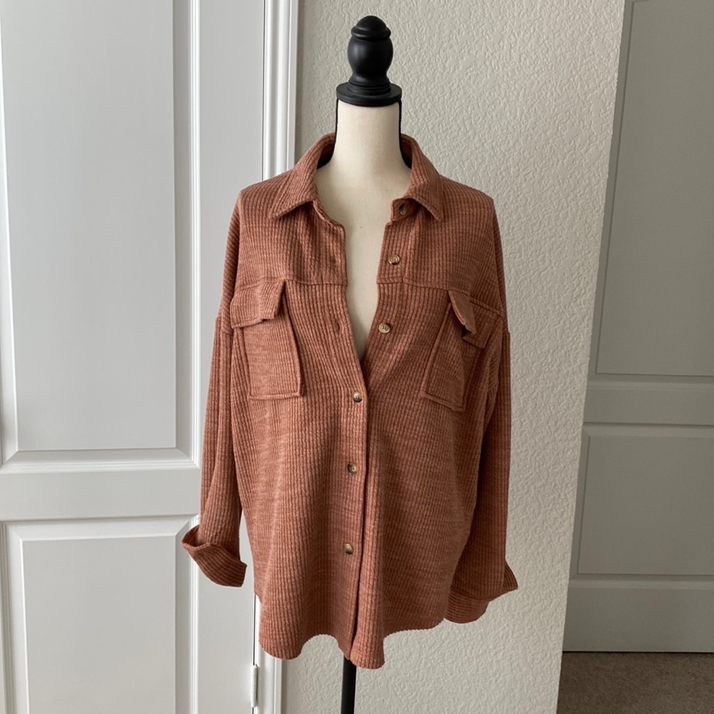 Pumpkin Spice Ribbed Sweater Top 🍁